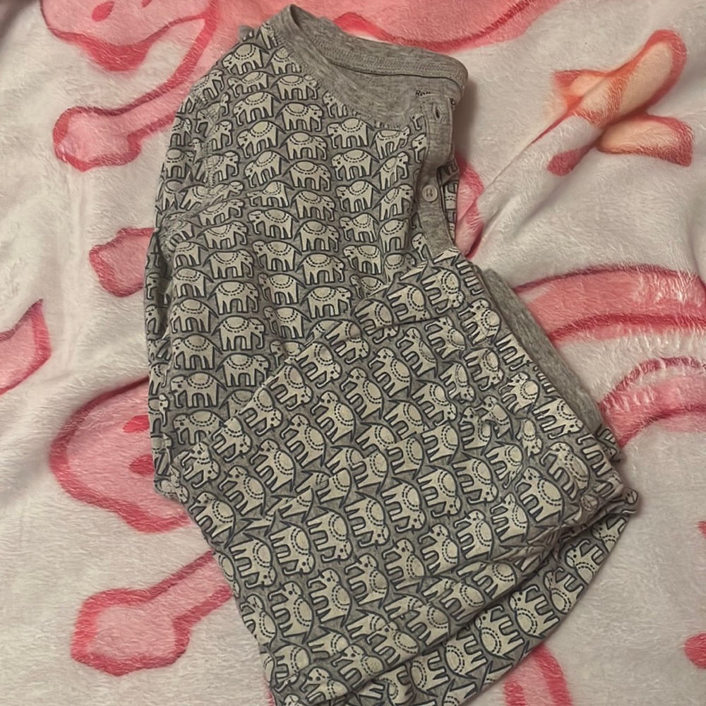 Roberta Roller Rabbit Gray Elephant Kids Pajama Set